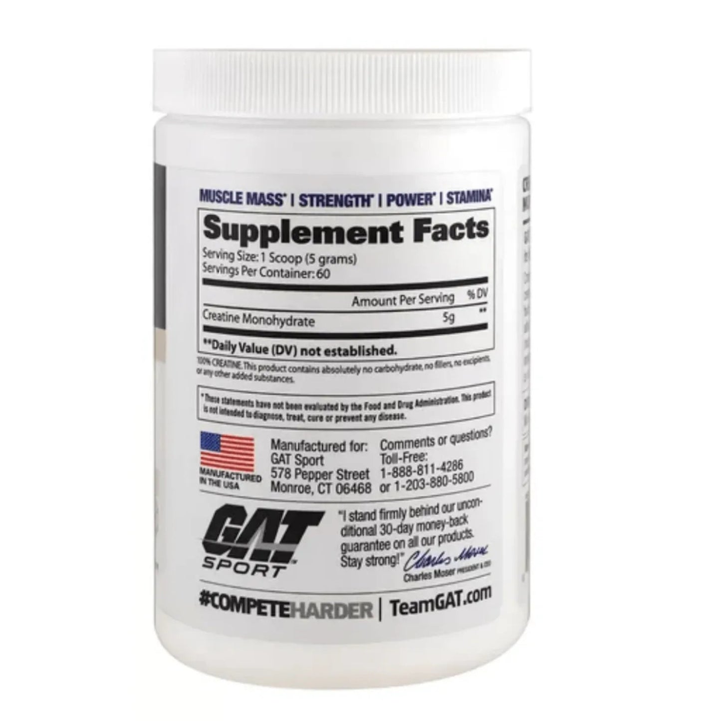 Creatina monohidratada Gat Sport 300gr