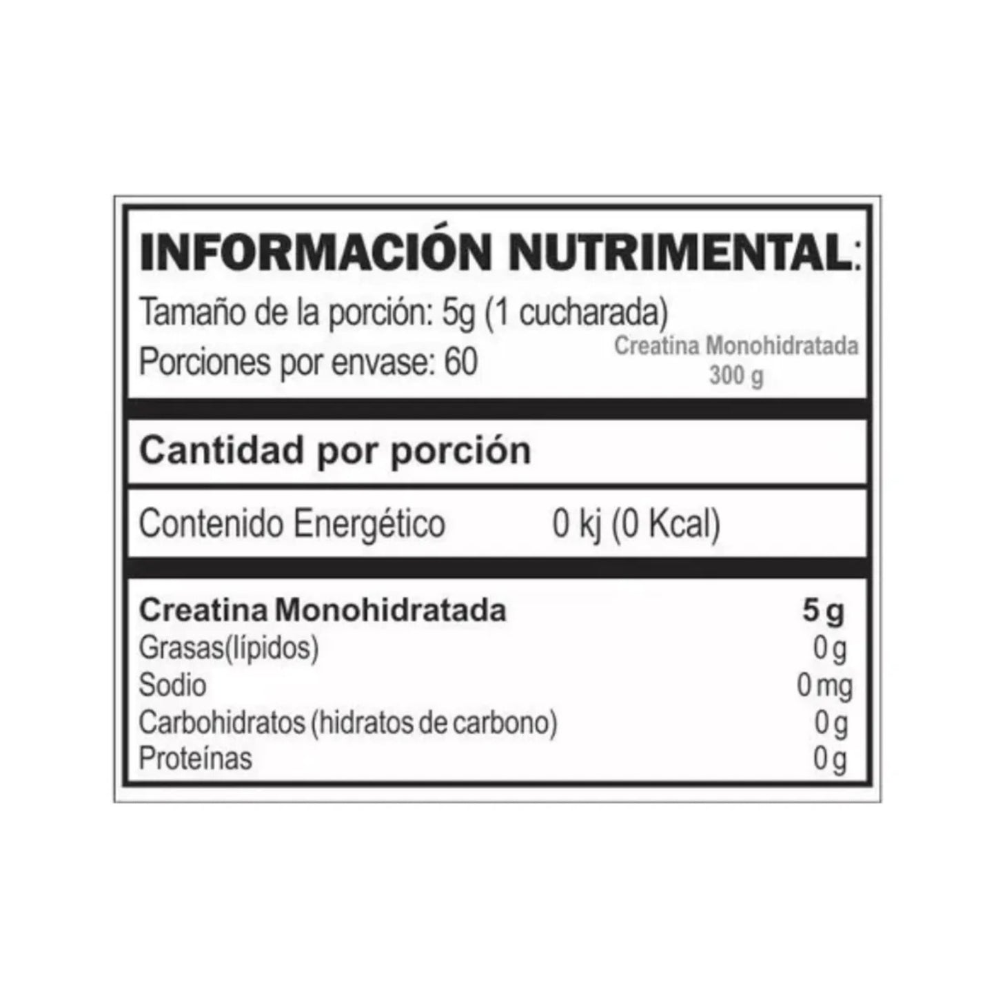 Creatina monohidratada Gat Sport 300gr
