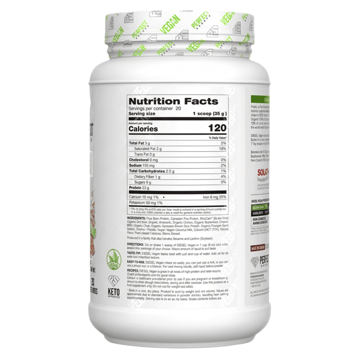 Proteina Vegana VEGAN PLANT BASED BLEND 1.5 LB VAINILLA ICE CREAM