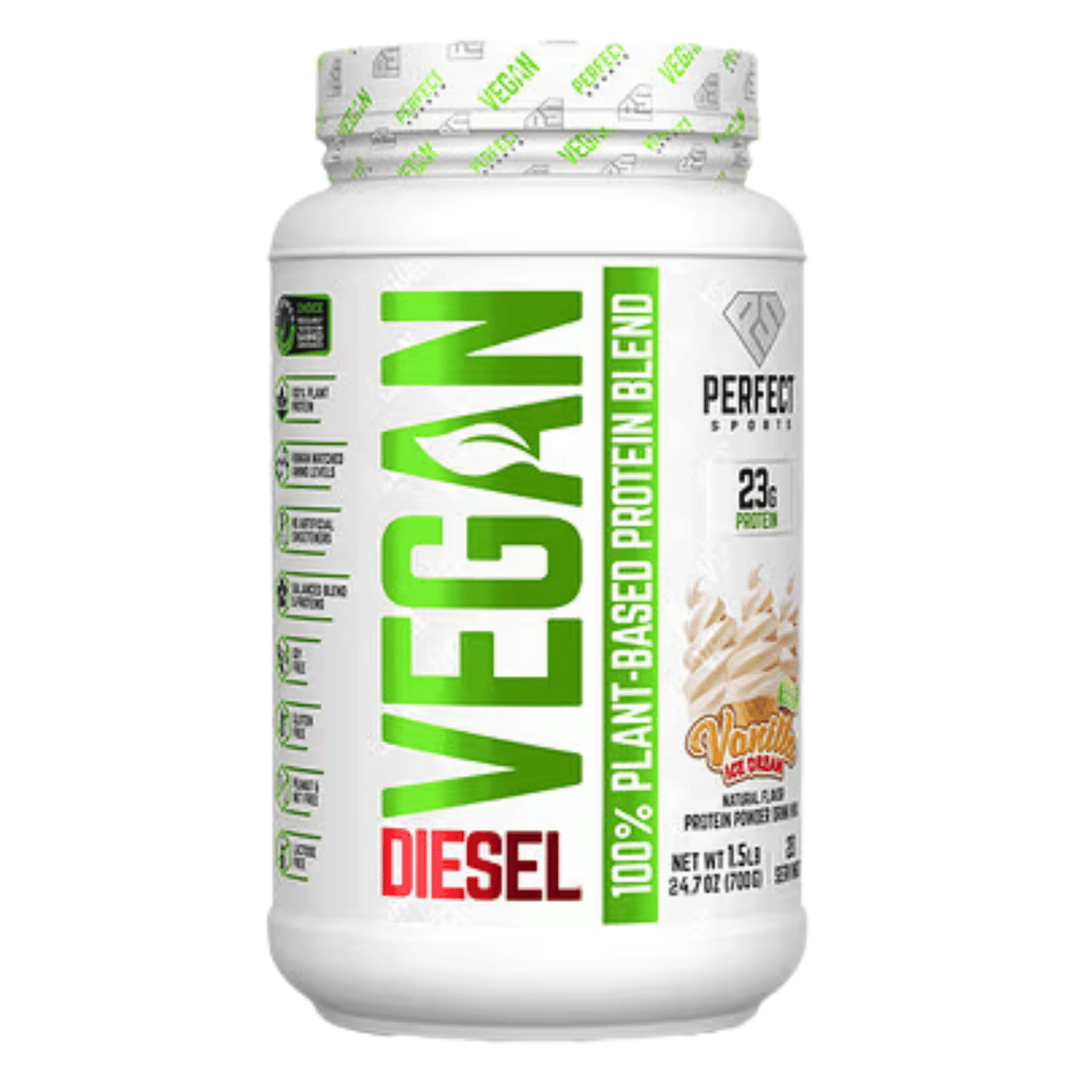 Proteina Vegana VEGAN PLANT BASED BLEND 1.5 LB VAINILLA ICE CREAM