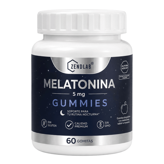 Gomitas de melatonina 5 mg ZENDLAB 60 unidades sabor manzana