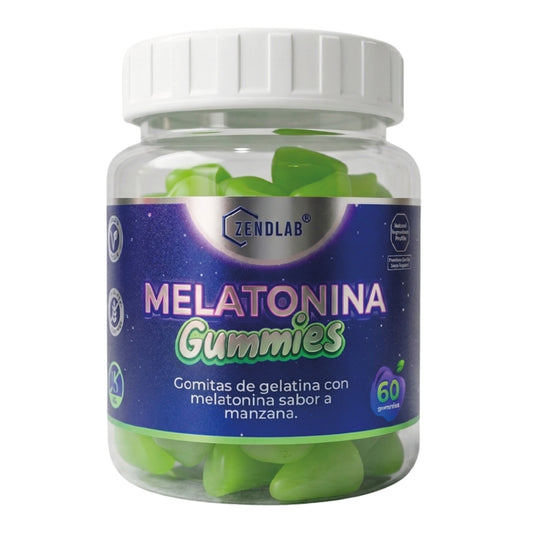 Melatonina Gomitas 60 Und Zendlab 5mg Green Apple