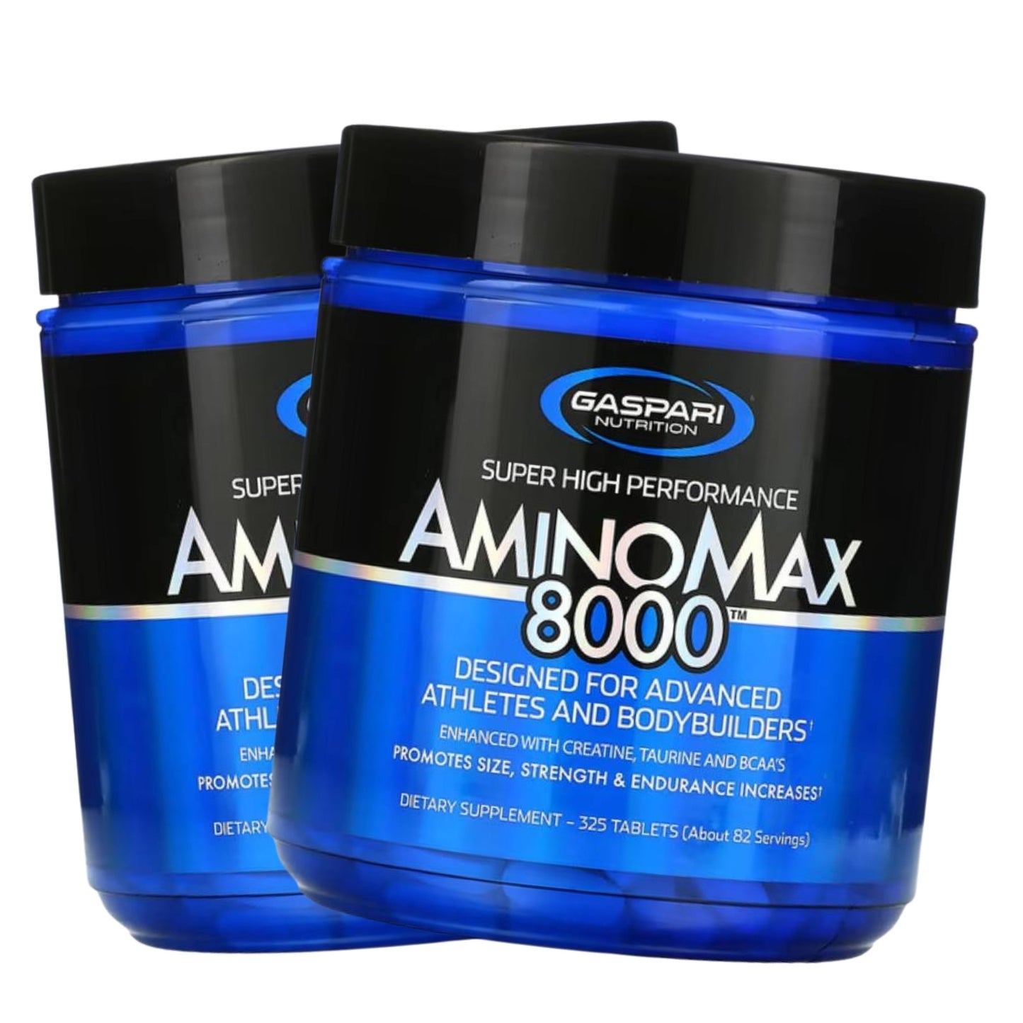 Pack x2 Aminoácidos AminoMax 8000 BCAA Gaspari Nutrition 325 Tabletas