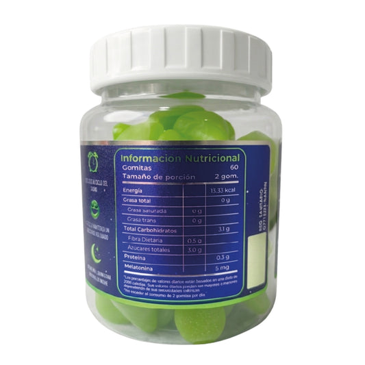 Melatonina Gomitas 60 Und Zendlab 5mg Green Apple