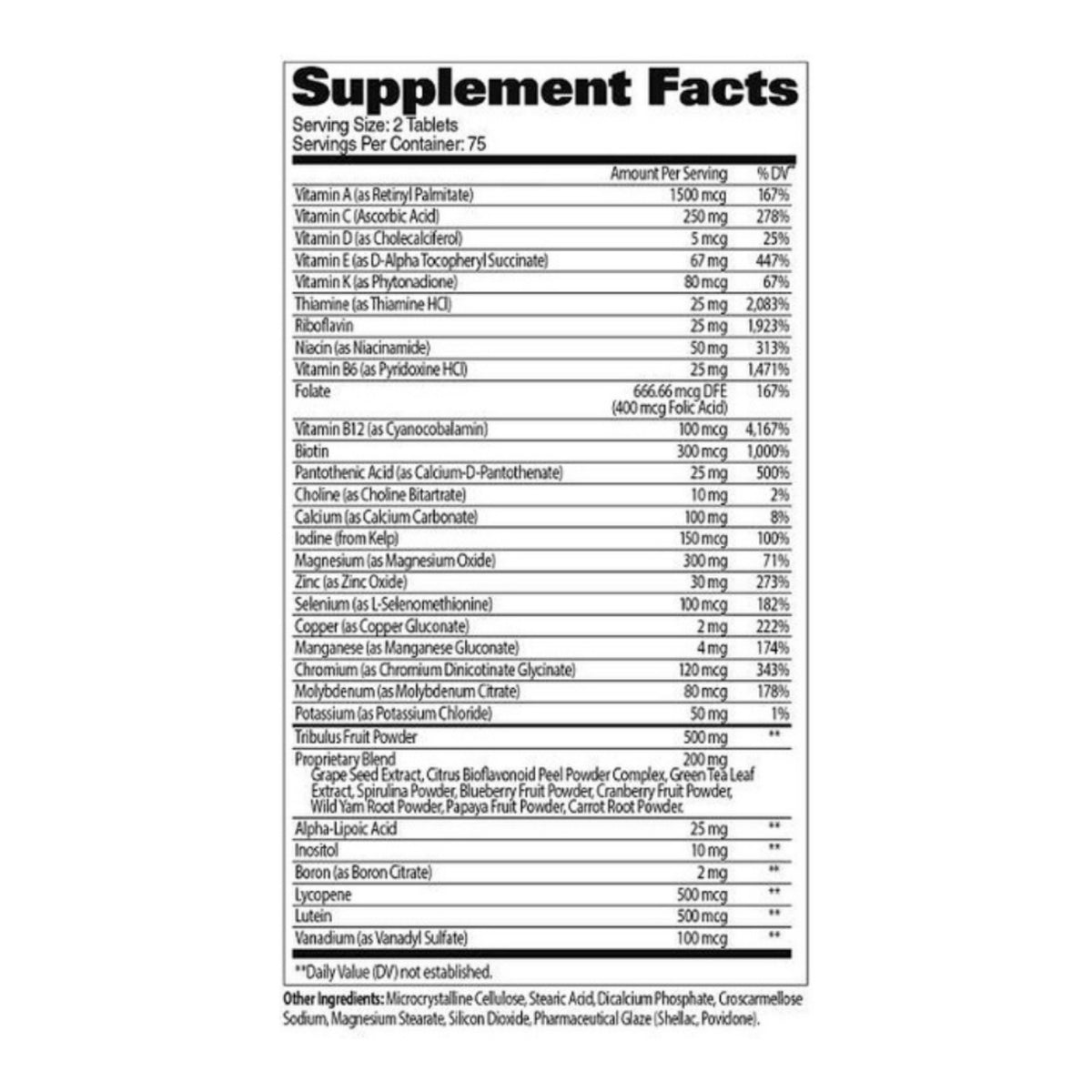 Mens Multi Test Multivitaminico Gat Sport 60 Tabletas ORIGINAL